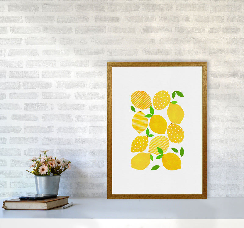 Lemon Crowd Print By Orara Studio, Framed Kitchen Wall Art A2 Print Only