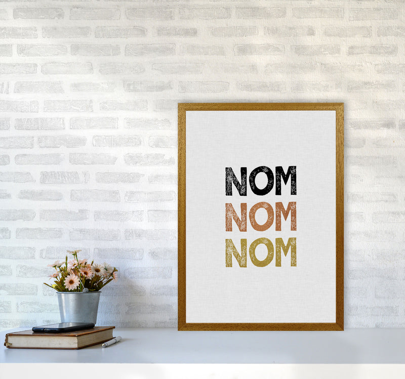 Nom Nom Nom Print By Orara Studio, Framed Kitchen Wall Art A2 Print Only