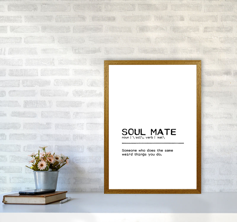Soul Mate Weird Definition Quote Print By Orara Studio A2 Print Only