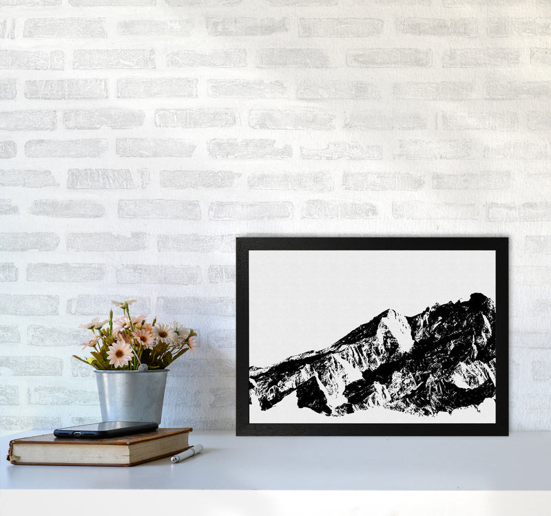 Mountains I Print By Orara Studio, Framed Botanical & Nature Art Print A3 White Frame