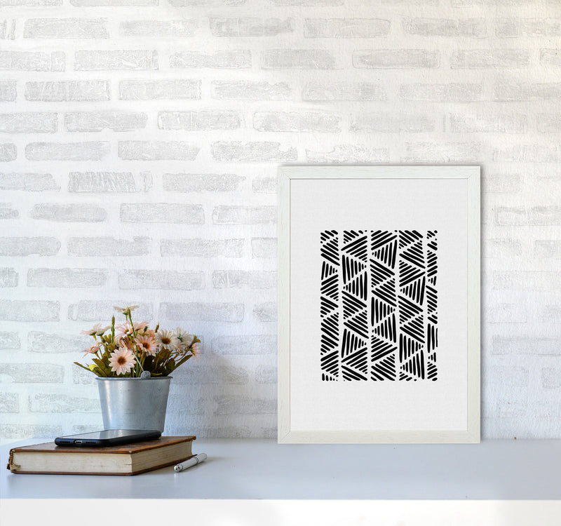 Black And White Abstract I Print By Orara Studio A3 Oak Frame
