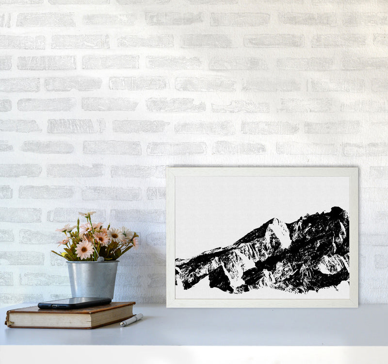 Mountains I Print By Orara Studio, Framed Botanical & Nature Art Print A3 Oak Frame
