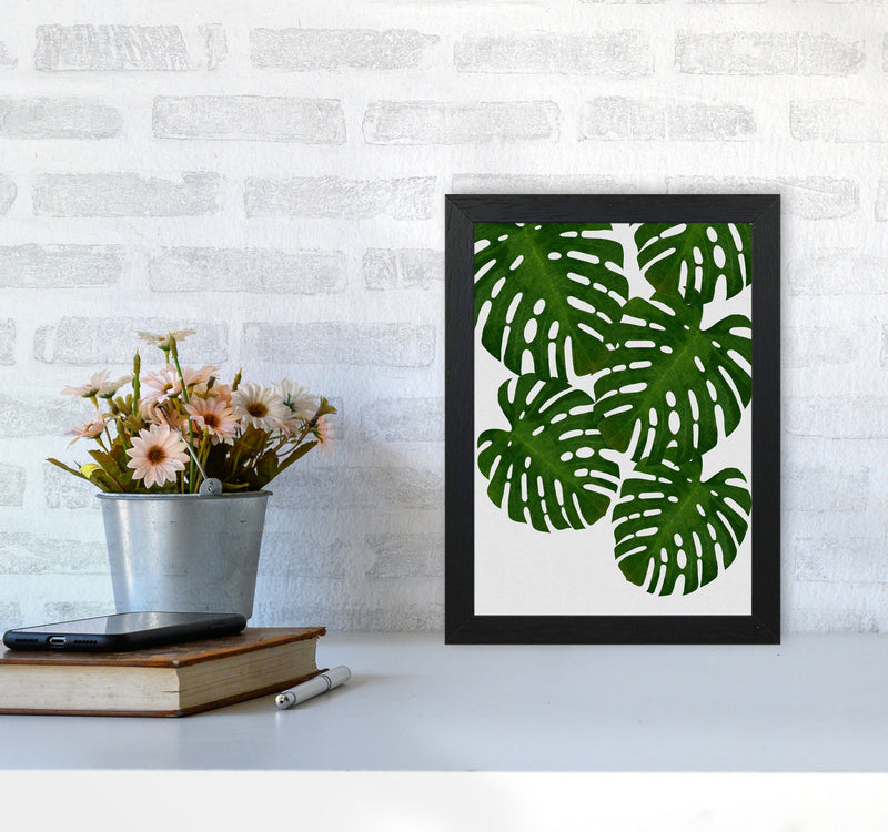 Monstera Leaf I Print By Orara Studio, Framed Botanical & Nature Art Print A4 White Frame