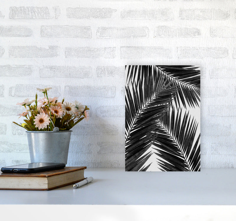 Palm Leaf Black & White III Print By Orara Studio A4 Black Frame