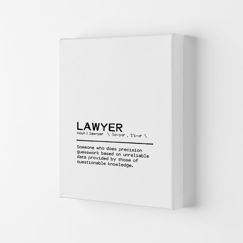 Lawyer Questionable Definition Quote Print By Orara Studio Canvas