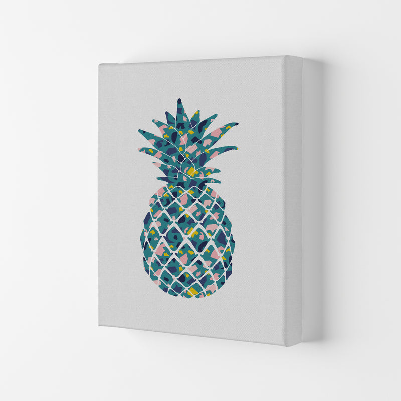 Teal Pineapple Print By Orara Studio, Framed Kitchen Wall Art Canvas