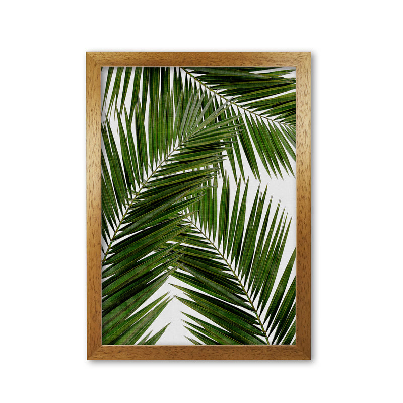 Palm Leaf III Print By Orara Studio, Framed Botanical & Nature Art Print Oak Grain