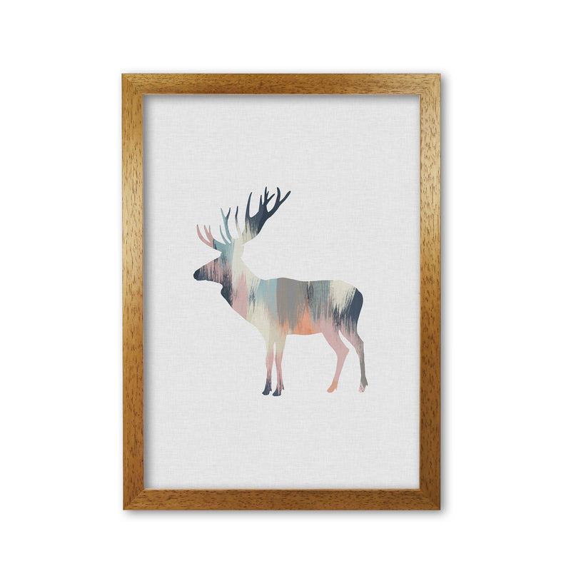 Pastel Moose Print By Orara Studio Animal Art Print Oak Grain