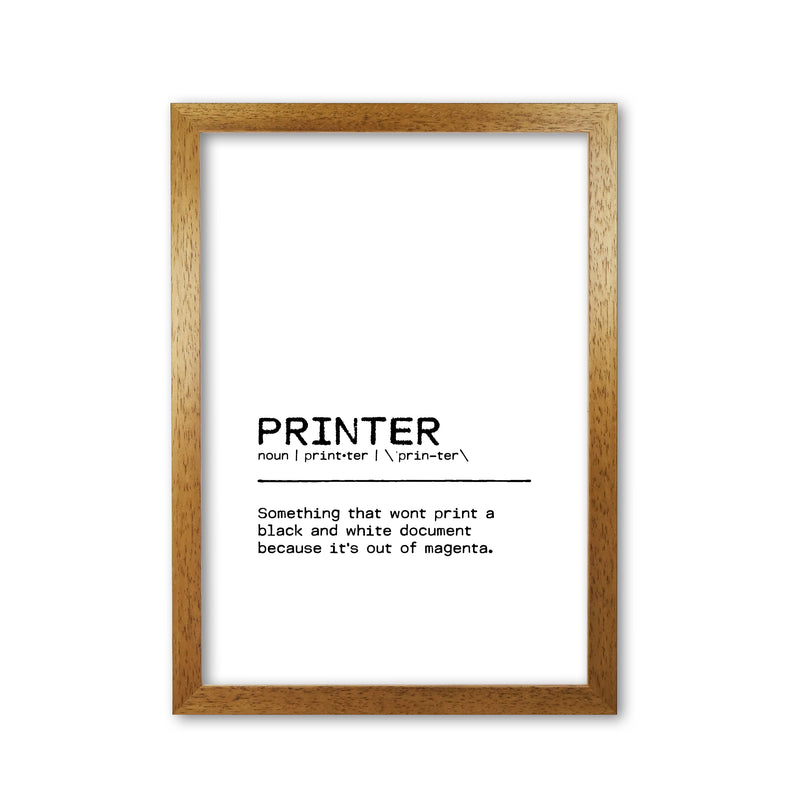 Printer Definition Quote Print By Orara Studio Oak Grain