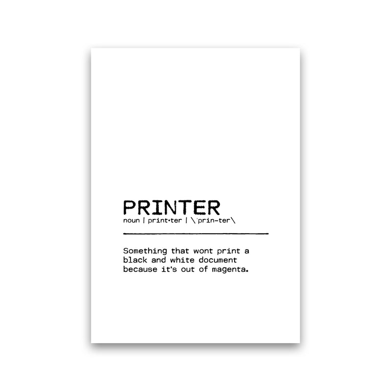 Printer Definition Quote Print By Orara Studio Print Only