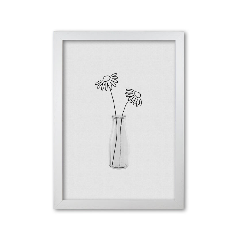 Flower Still Life II Print By Orara Studio, Framed Botanical & Nature Art Print White Grain