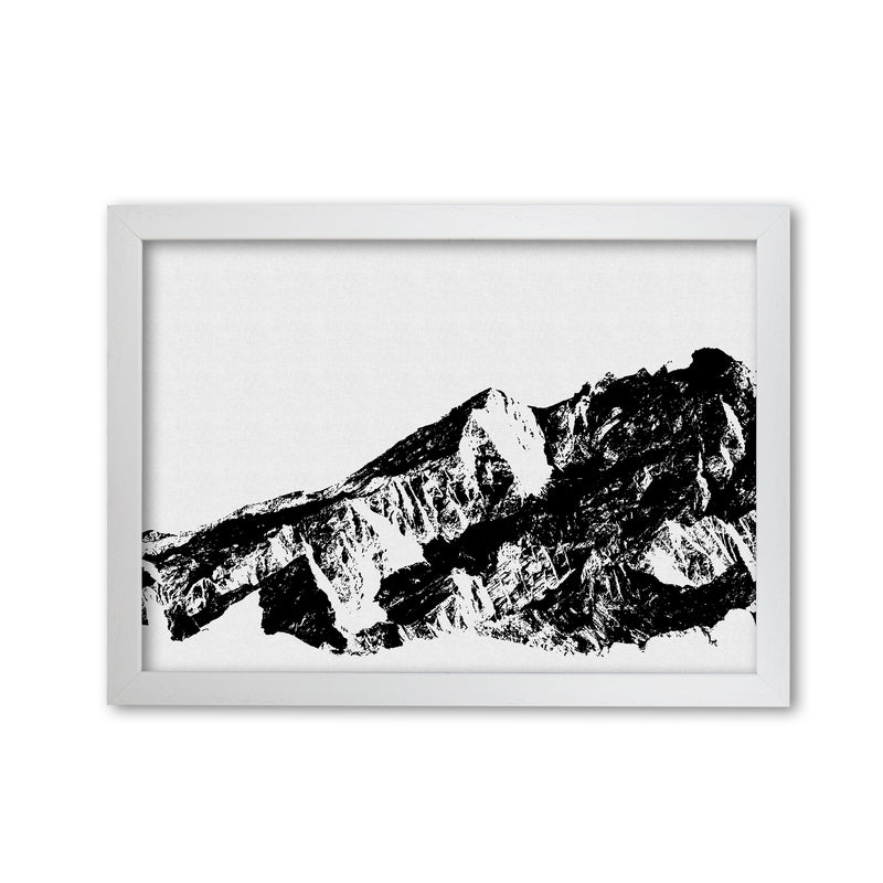 Mountains I Print By Orara Studio, Framed Botanical & Nature Art Print White Grain