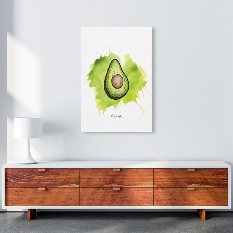 Avocado Modern Print, Framed Kitchen Wall Art A1 Canvas