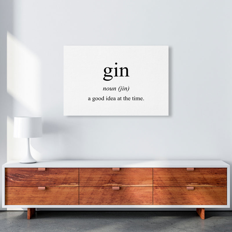 The Meaning Of Gin Modern Print, Framed Kitchen Wall Art A1 Canvas