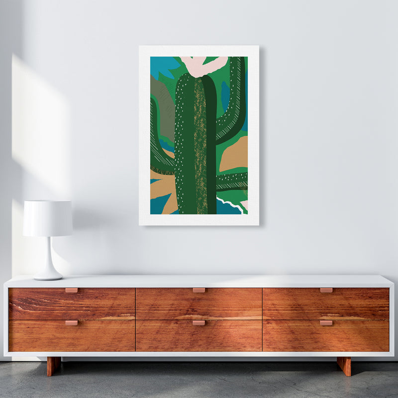 Cactus Jungle Abstract  Art Print by Pixy Paper A1 Canvas