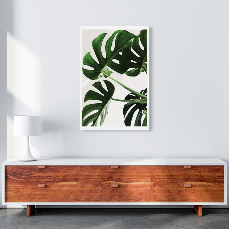 Monstera Leaf  Art Print by Pixy Paper A1 Canvas