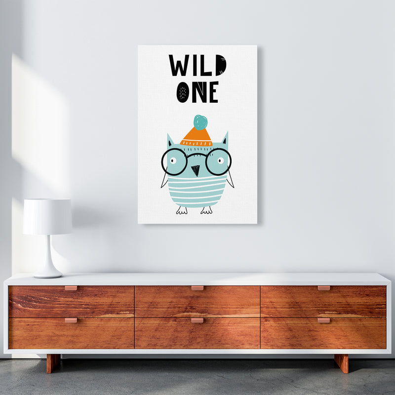 Wild One Owl Animal Pop  Art Print by Pixy Paper A1 Canvas