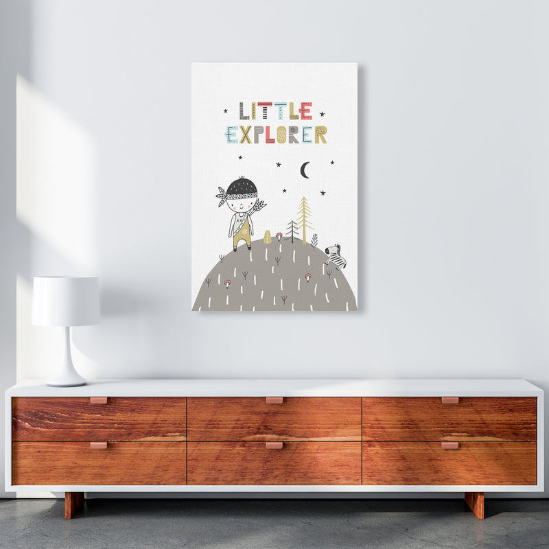 Little Explorer Hilltop  Art Print by Pixy Paper A1 Canvas