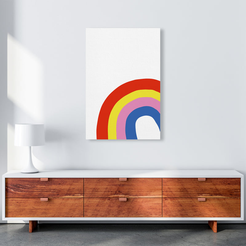 Rainbow In Corner  Art Print by Pixy Paper A1 Canvas