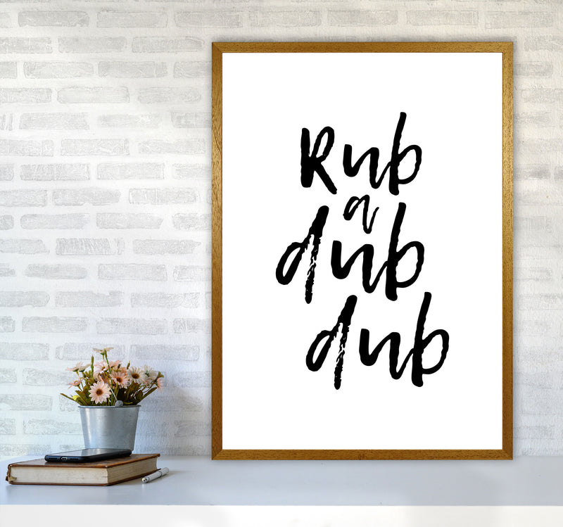 Rub A Dub Dub, Bathroom Modern Print, Framed Bathroom Wall Art A1 Print Only