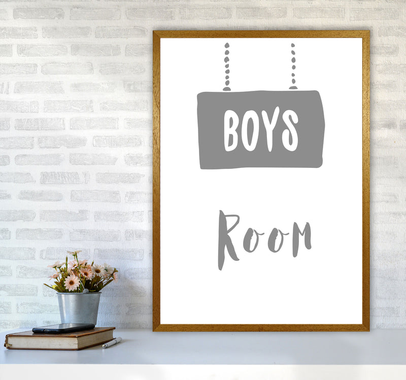 Boys Room Grey Framed Nursey Wall Art Print A1 Print Only
