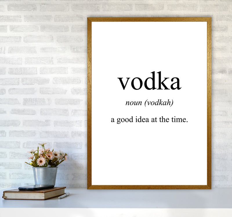 Vodka Modern Print, Framed Kitchen Wall Art A1 Print Only