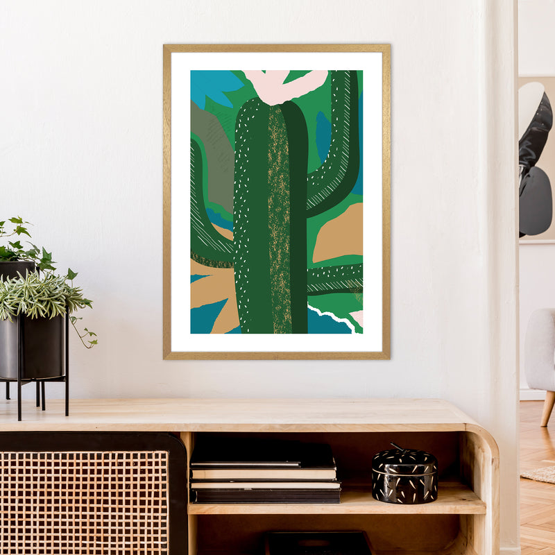 Cactus Jungle Abstract  Art Print by Pixy Paper A1 Print Only