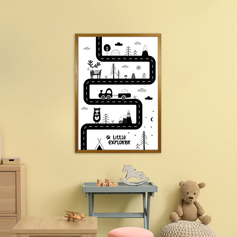Little Explorer Track  Art Print by Pixy Paper A1 Print Only