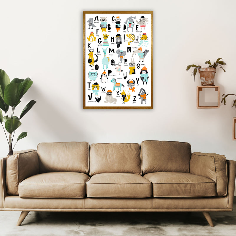 ABC Animals cool Art Print by Pixy Paper A1 Print Only
