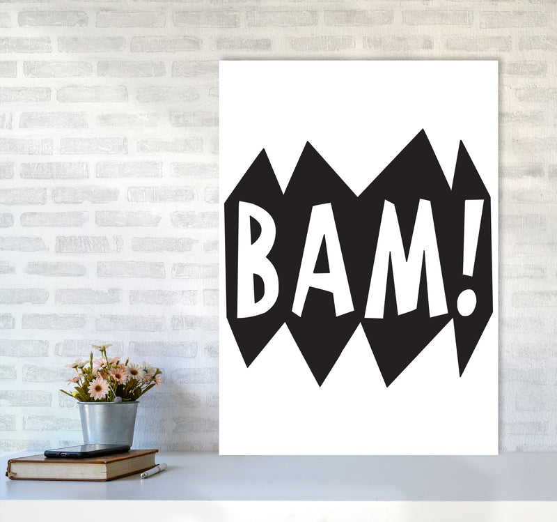 BAM! Black Framed Nursey Wall Art Print A1 Black Frame