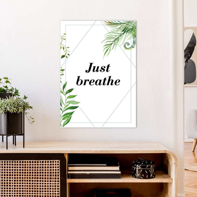 Just Breathe Exotic  Art Print by Pixy Paper A1 Black Frame