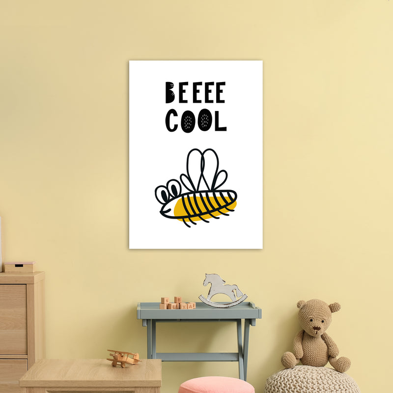 Bee Cool Pop  Art Print by Pixy Paper A1 Black Frame