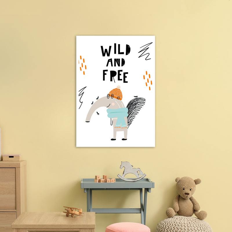 Wild And Free Animal Pop  Art Print by Pixy Paper A1 Black Frame