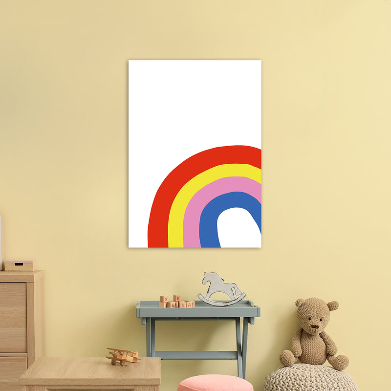 Rainbow In Corner  Art Print by Pixy Paper A1 Black Frame