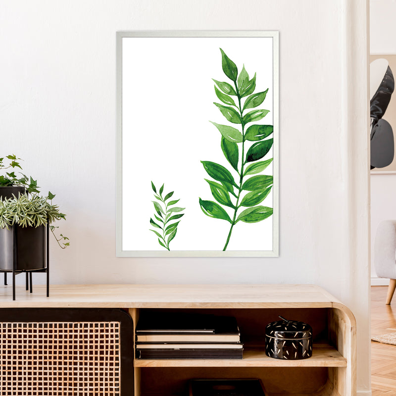 Side Leaf Exotic  Art Print by Pixy Paper A1 Oak Frame