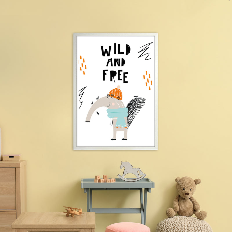 Wild And Free Animal Pop  Art Print by Pixy Paper A1 Oak Frame