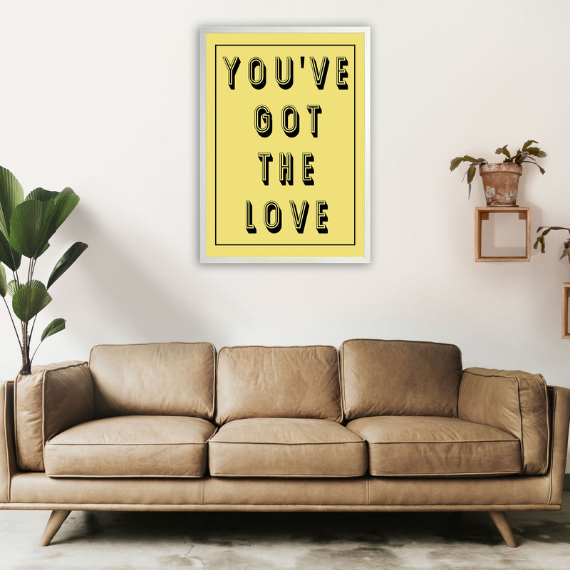 You've Got The Love Art Print by Pixy Paper A1 Oak Frame