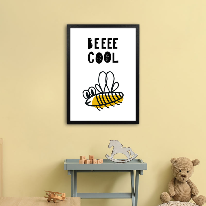 Bee Cool Pop  Art Print by Pixy Paper A2 White Frame
