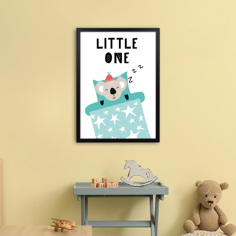 Little One Animal Pop  Art Print by Pixy Paper A2 White Frame