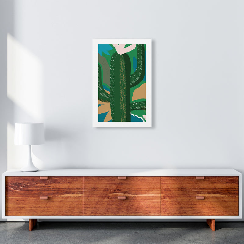 Cactus Jungle Abstract  Art Print by Pixy Paper A2 Canvas