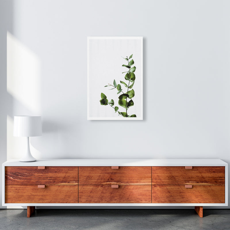Elegant Green Plant  Art Print by Pixy Paper A2 Canvas