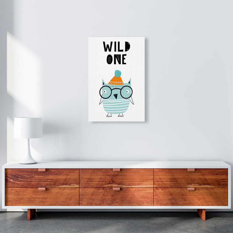 Wild One Owl Animal Pop  Art Print by Pixy Paper A2 Canvas