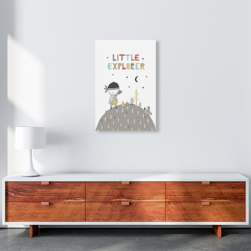 Little Explorer Hilltop  Art Print by Pixy Paper A2 Canvas