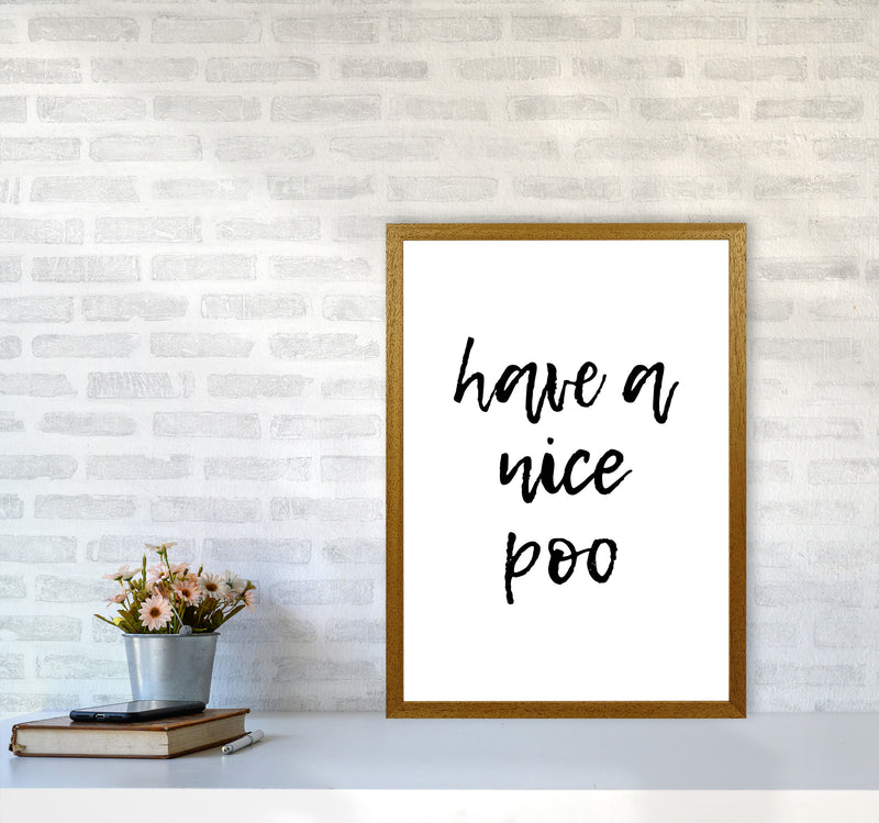Have A Nice Poo, Bathroom Modern Print, Framed Bathroom Wall Art A2 Print Only