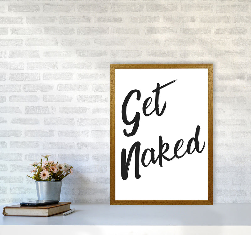 Get Naked 2, Bathroom Modern Print, Framed Bathroom Wall Art A2 Print Only