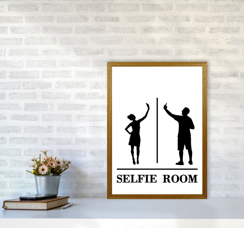 Selfie Room, Bathroom Modern Print, Framed Bathroom Wall Art A2 Print Only