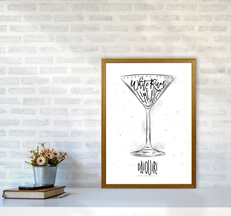 Daiquiri Cocktail Modern Print, Framed Kitchen Wall Art A2 Print Only