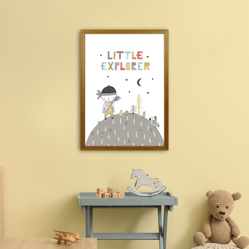Little Explorer Hilltop  Art Print by Pixy Paper A2 Print Only