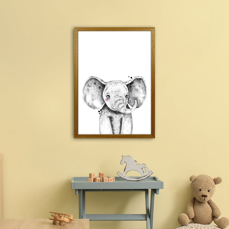 Safari Babies Elephant  Art Print by Pixy Paper A2 Print Only