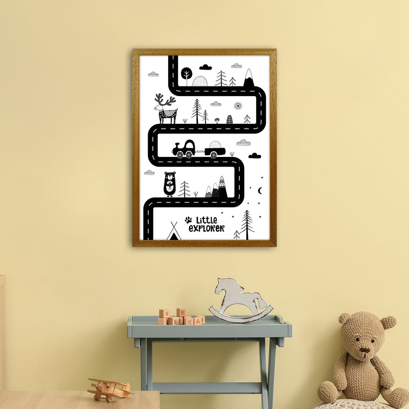Little Explorer Track  Art Print by Pixy Paper A2 Print Only